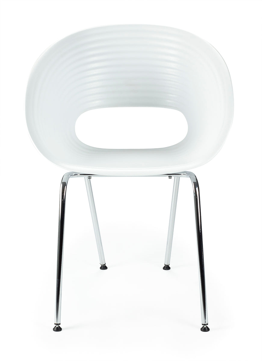 Silla de comedor diseño April blanca