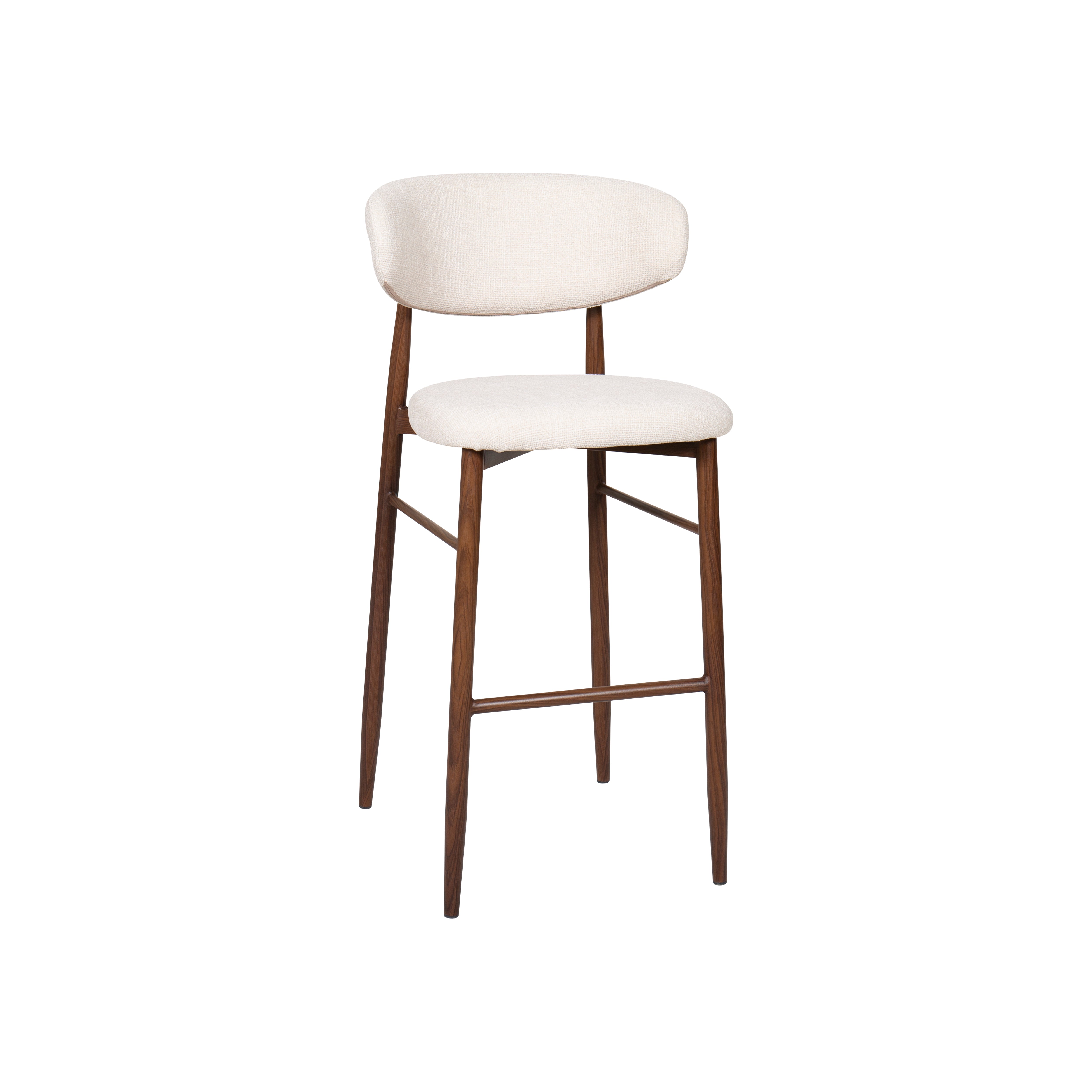 Taburete nórdico tapizado Lux 75cm