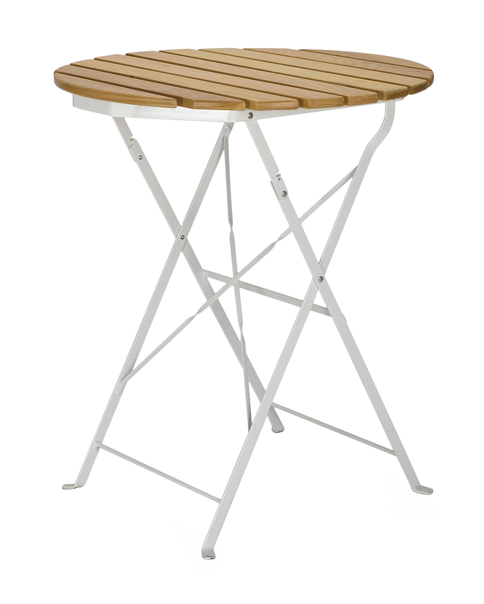 Mesa jardin estilo Bistro plegable redonda