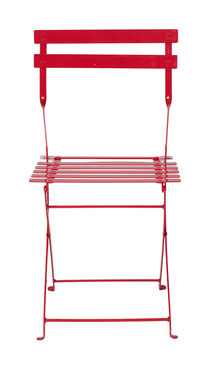 Chaise d'extérieur pliante de style bistro