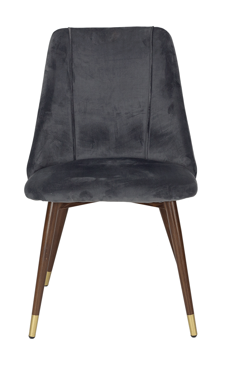 Silla comedor Corina terciopelo verde