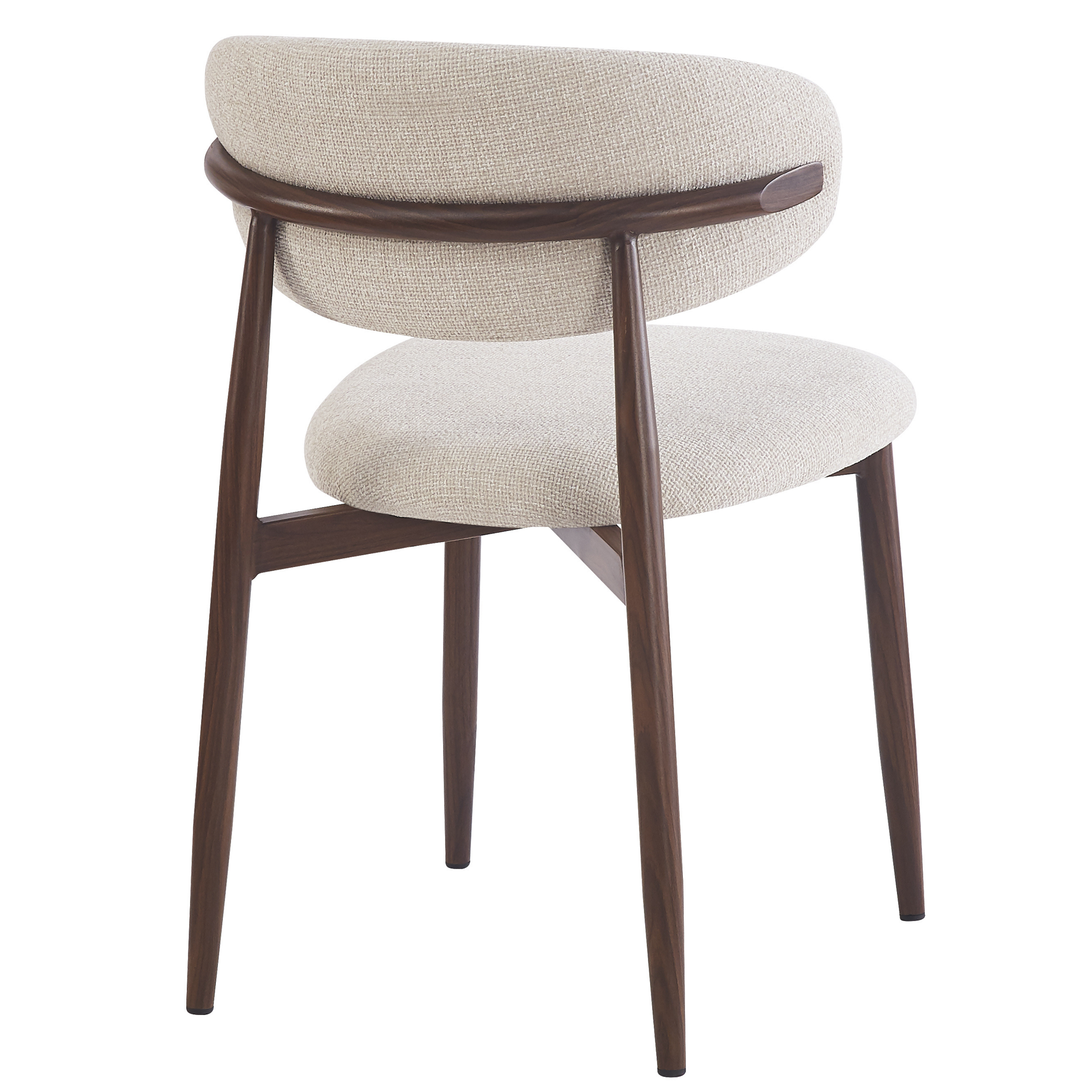 Silla de comedor nórdica tapizada Lux