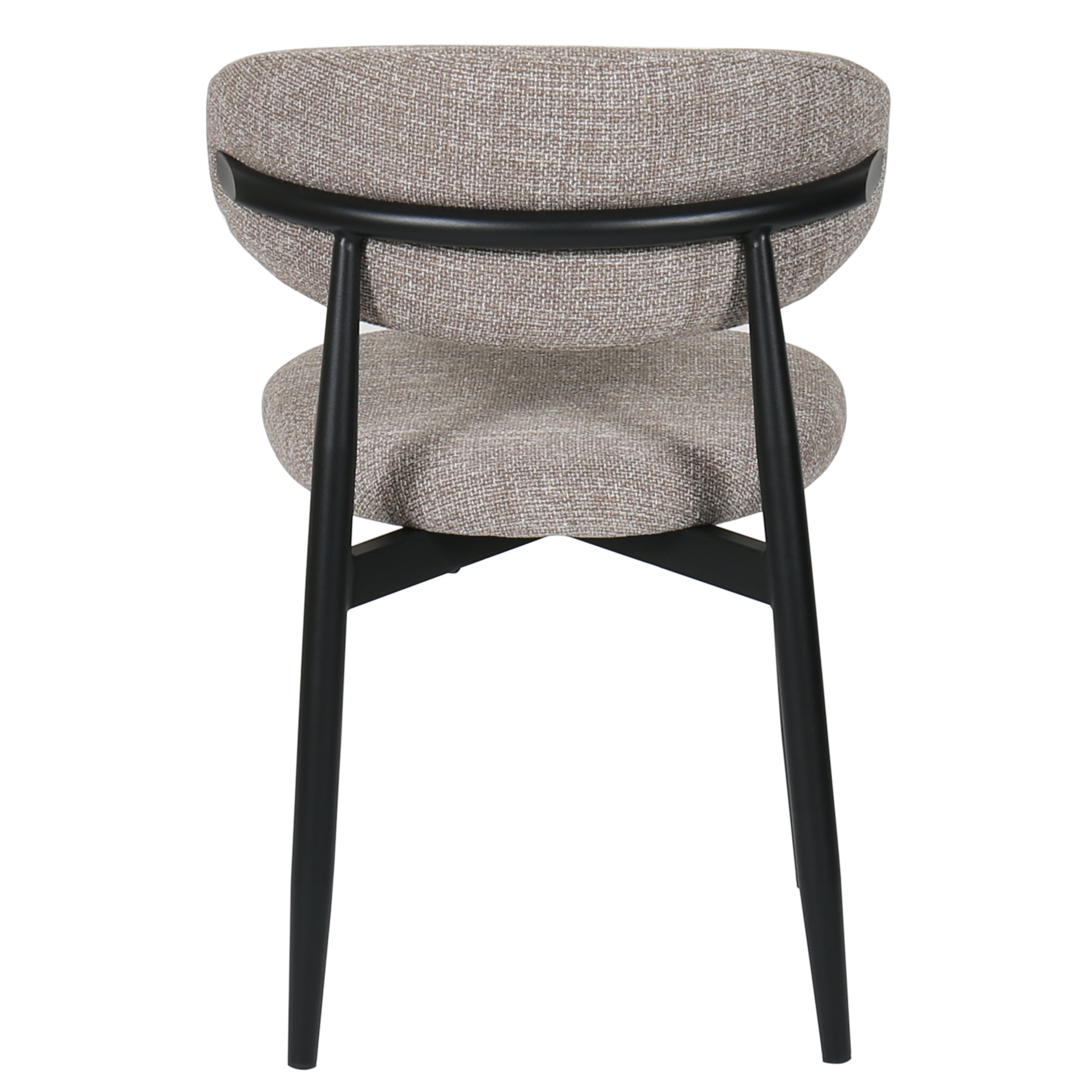 Silla de comedor nórdica tapizada Lux