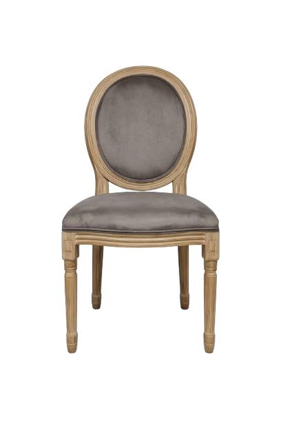 Lote 2 sillas de comedor Luis XV terciopelo