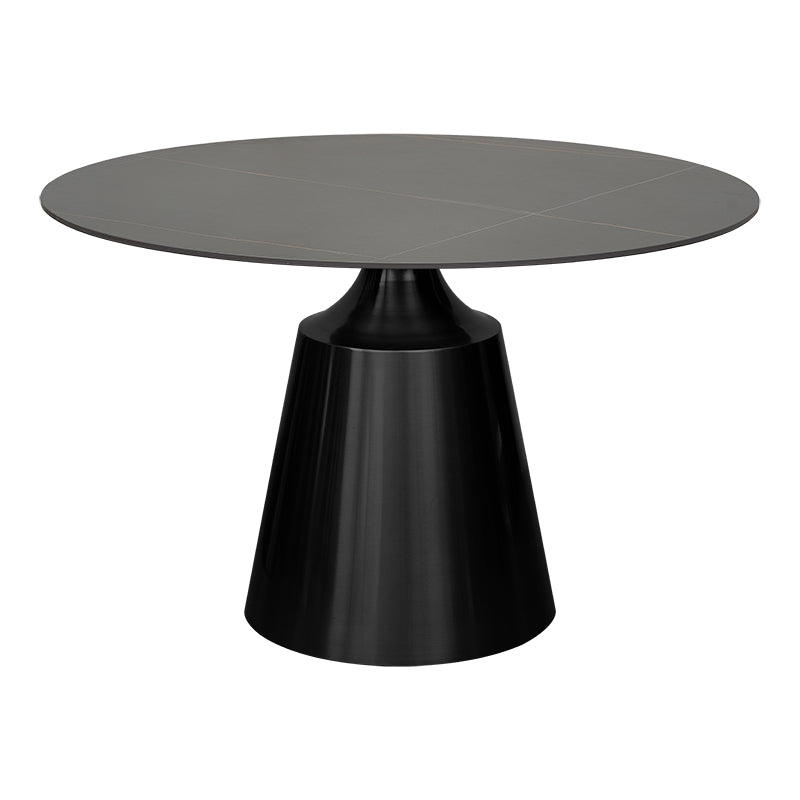 Mesa de comedor Coupra Negra 130 piedra sinterizada