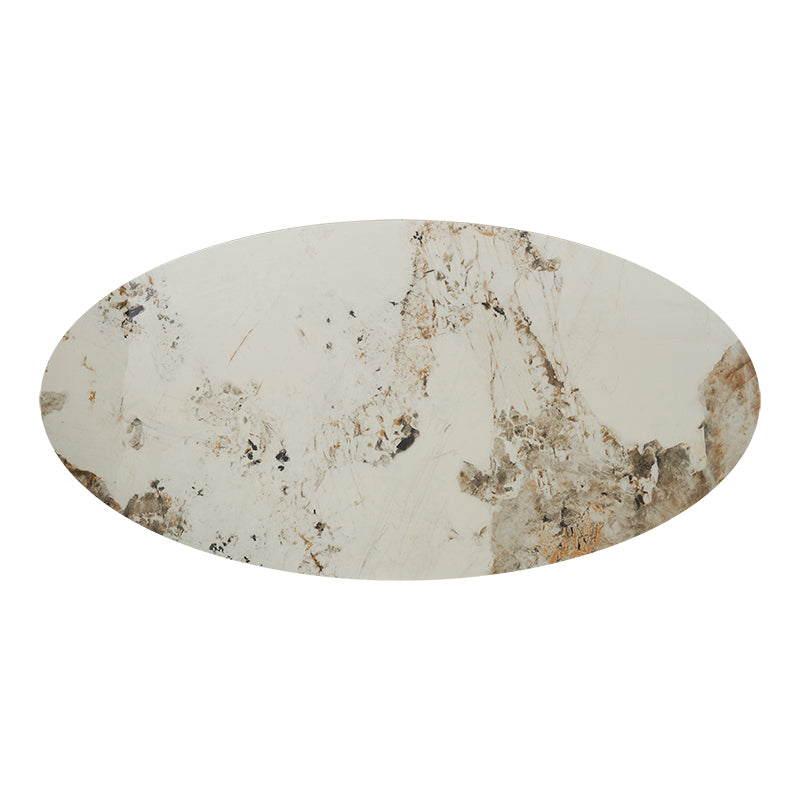 Mesa de comedor Coupra Negra Oval 160/180 piedra sinterizada