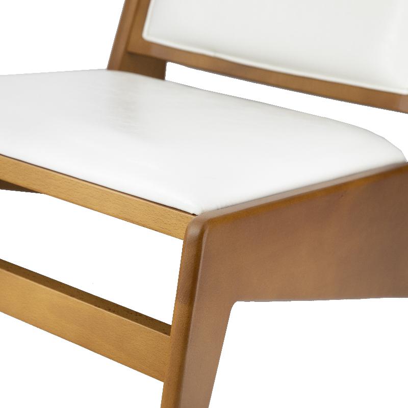 Silla relax madera y cuero ecológico Kirat