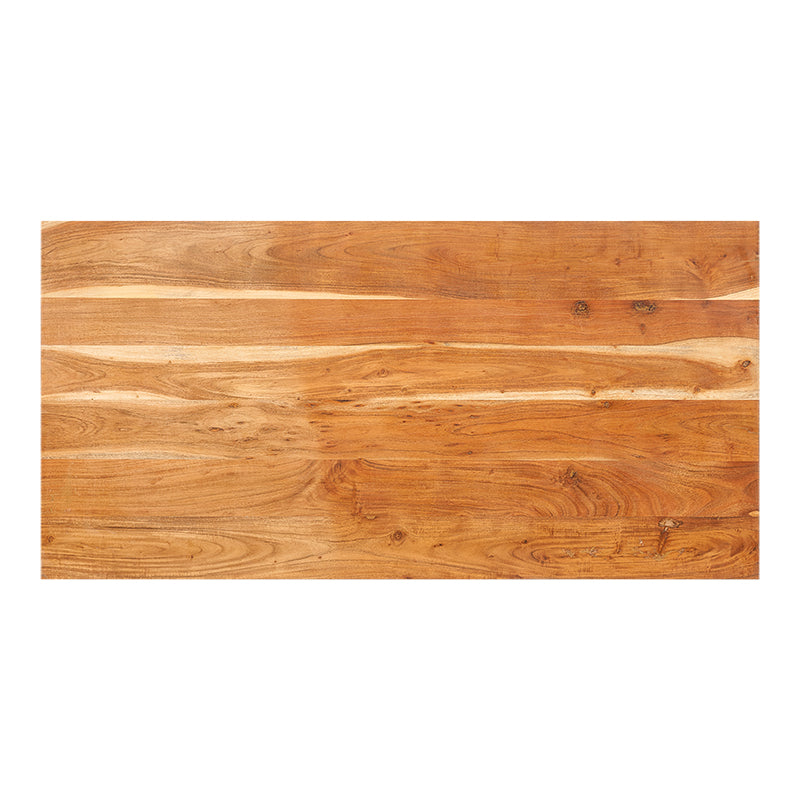 Mesa de comedor alta 140x70 cm acero madera acacia Nevada