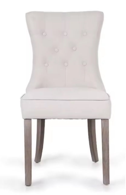 Pack 2 Sillas de comedor capitoné Nair lino