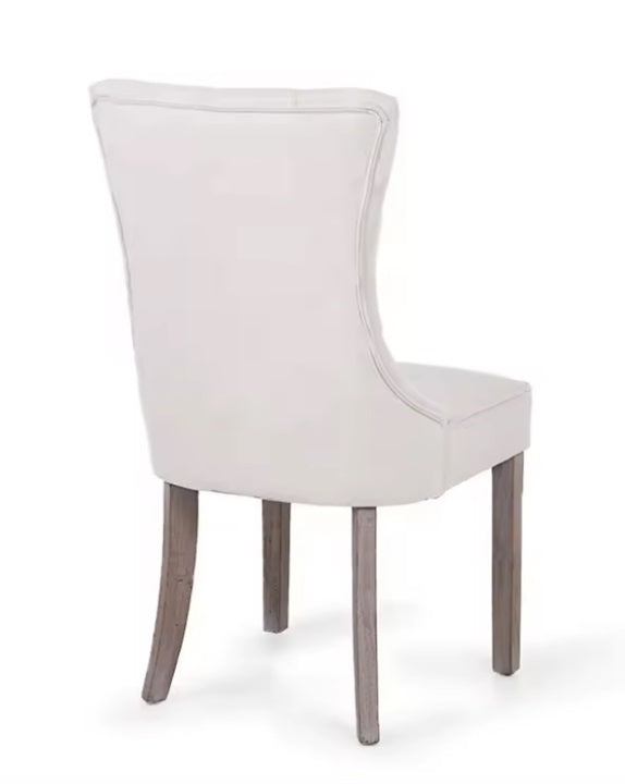 Pack 2 Sillas de comedor capitoné Nair lino