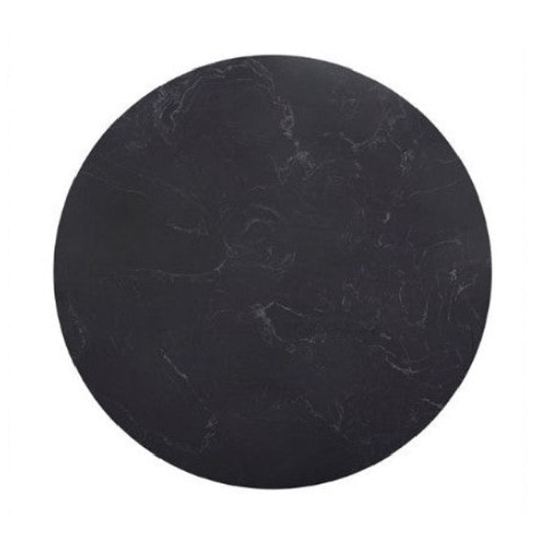 Mesa comedor inox mármol blanco/negro Ø60-80-90-100 cm