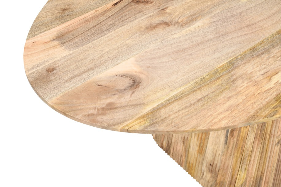 Mesa de comedor ovalada 200x100 madera mango Timbal