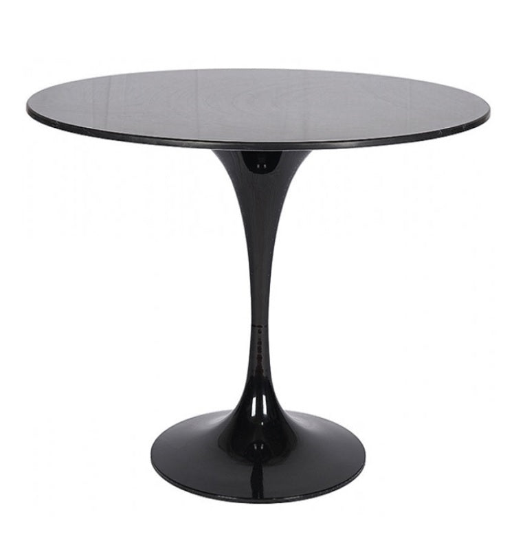 Mesa comedor Tulip negra mármol blanco/negro Ø 80-90-100-110-120