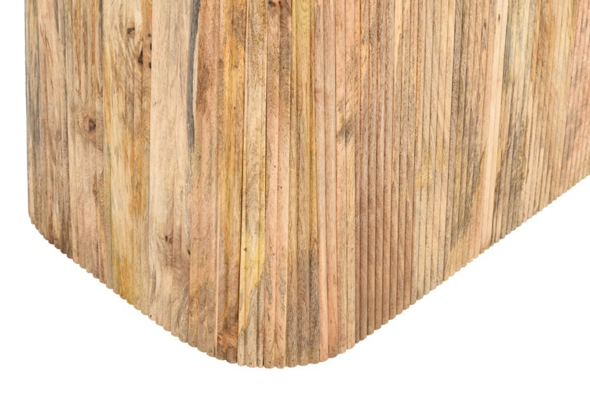 Mesa de comedor ovalada 200x100 madera mango Timbal