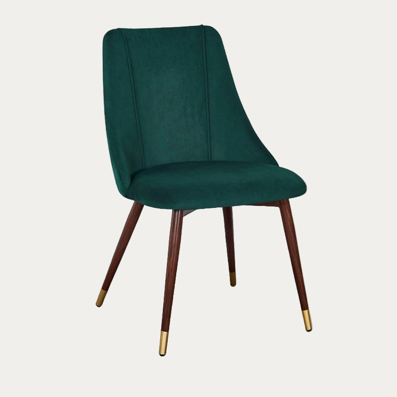 Silla comedor Corina terciopelo verde