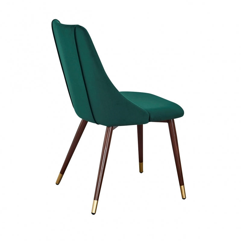 Silla comedor Corina terciopelo verde