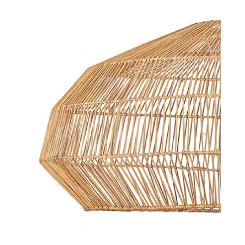 Lampara de techo rattan Telva natural D69