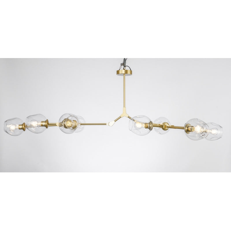 Lámpara de techo Chandelier 9 color oro