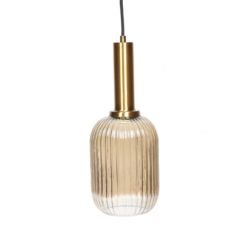 Lámpara de techo de cristal diseño Corina mini oro