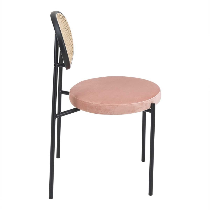 Silla de comedor asiento terciopelo Marina