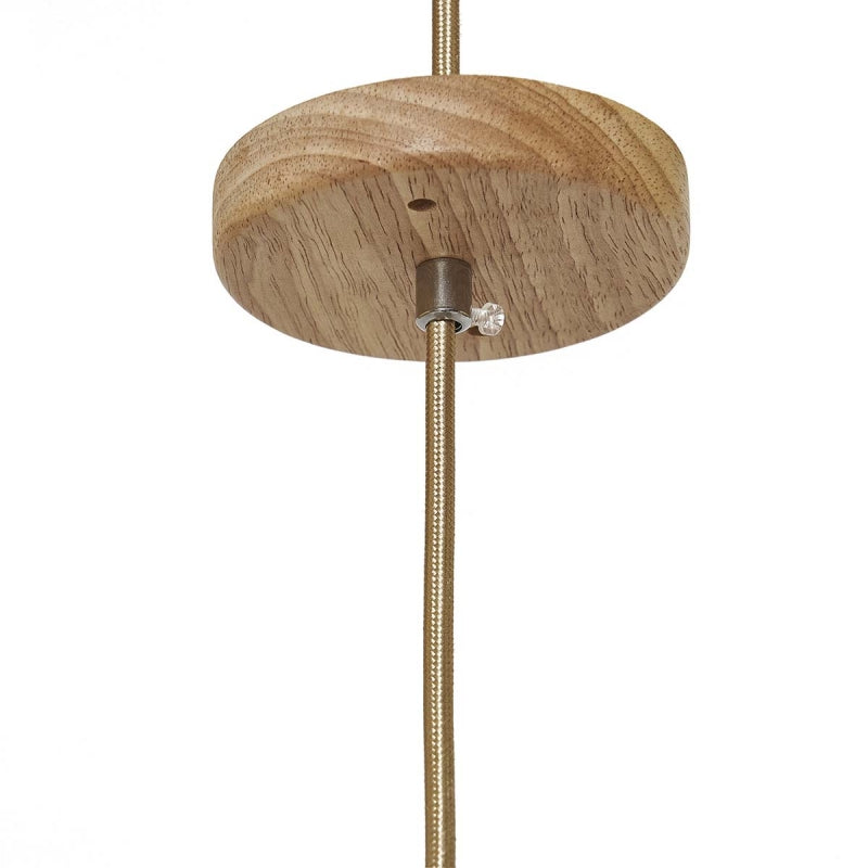 Lampara de techo rattan Telva natural D69