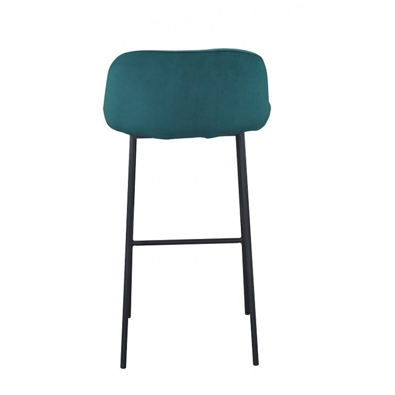 Taburete Barra Velvet Moma verde