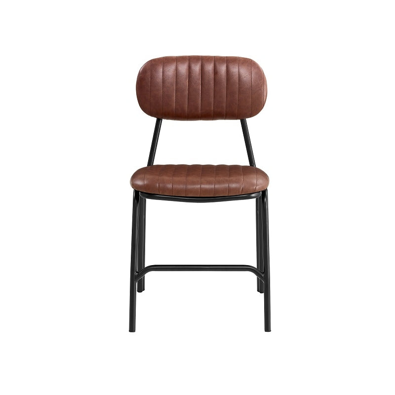 Silla de comedor vintage Candela imitación cuero