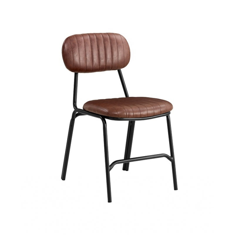 Silla de comedor vintage Candela imitación cuero