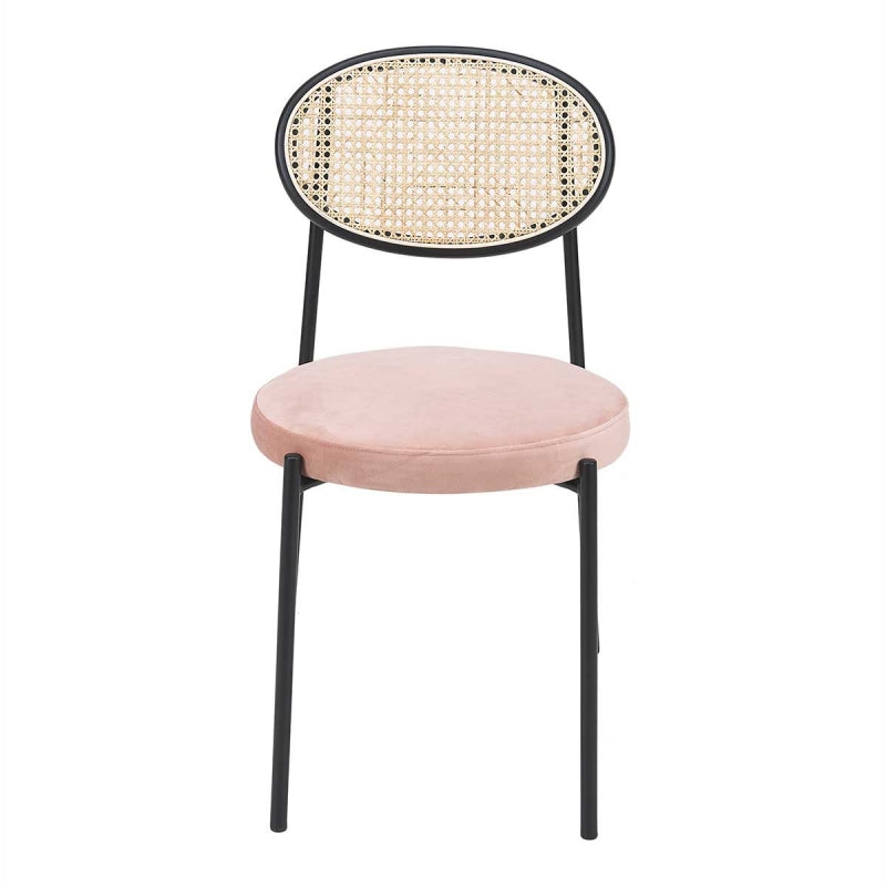 Silla de comedor asiento terciopelo Marina