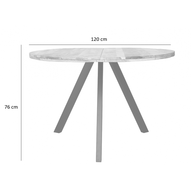 Mesa de comedor 120 madera Saruman