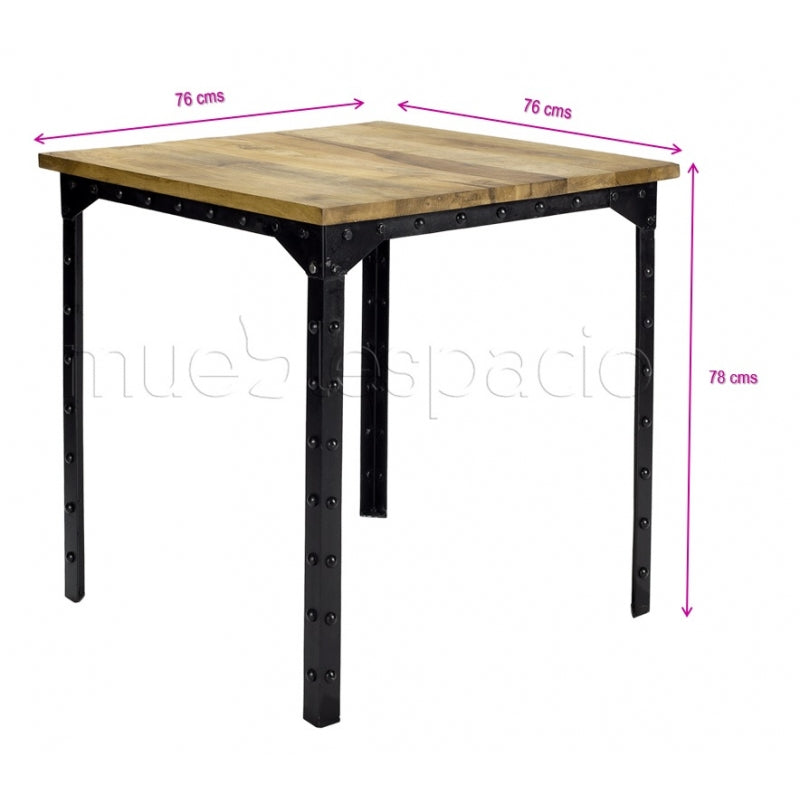 Mesa de comedor vintage Casimi 76cms baja