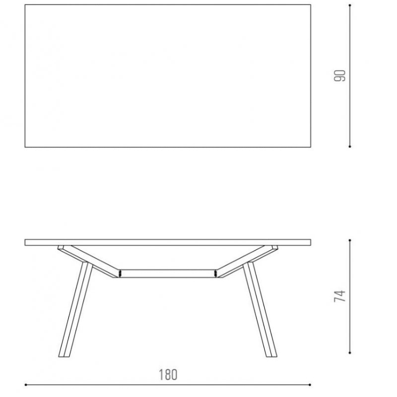 Mesa de comedor Dix Madera Nogal