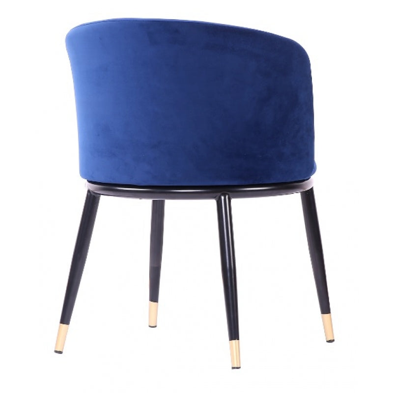 Sillon Comedor Velvet Ross Azul