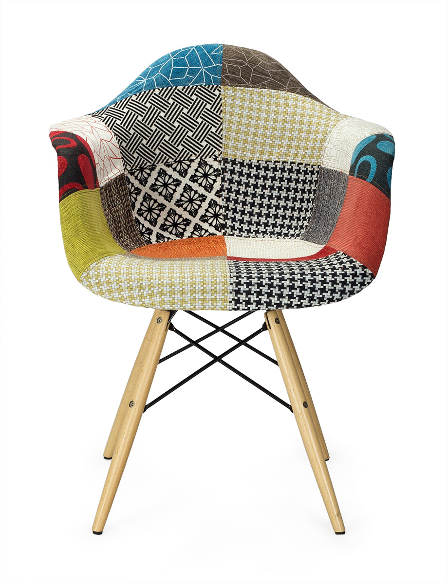 Fauteuil patchwork en plastique