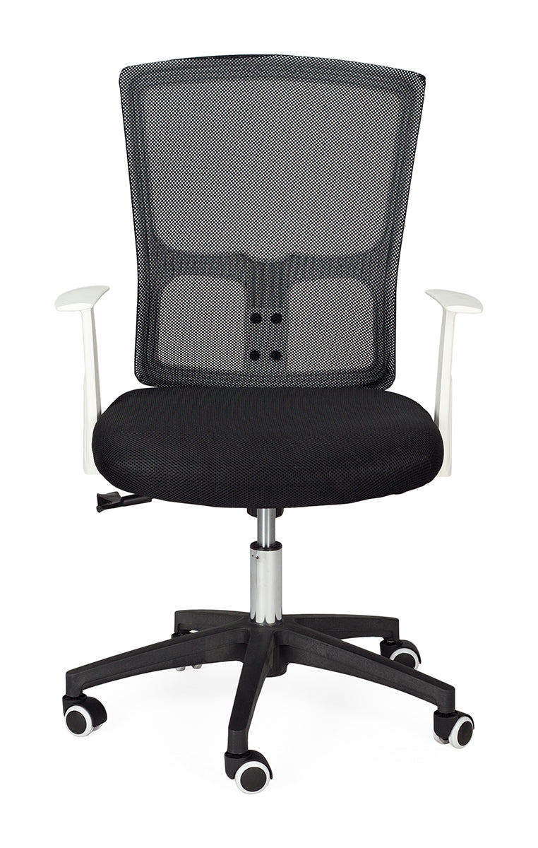 Cadeira de escritório ergonômica branca