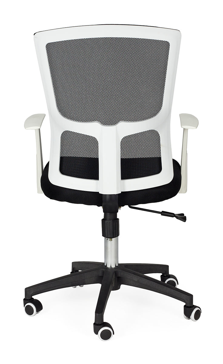 Cadeira de escritório ergonômica branca