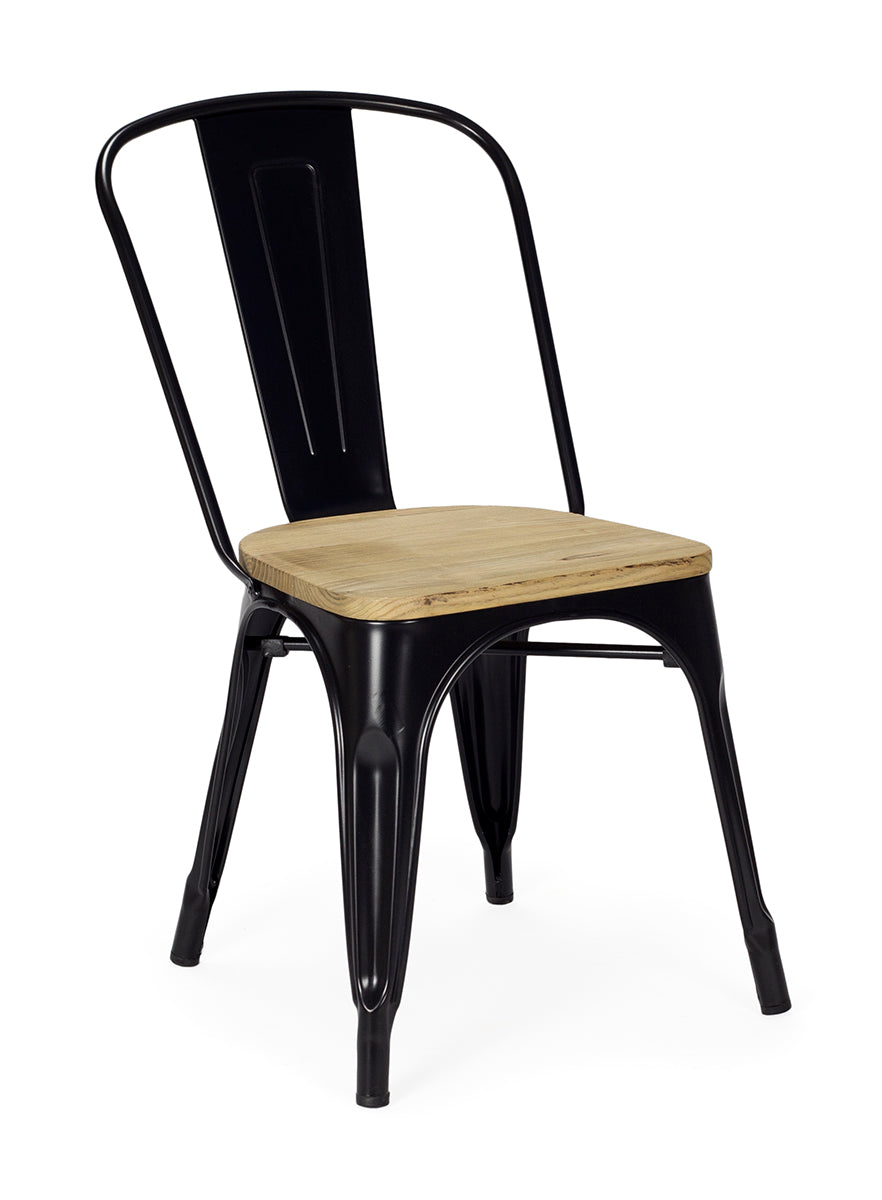 Chaise en bois coloré Vita