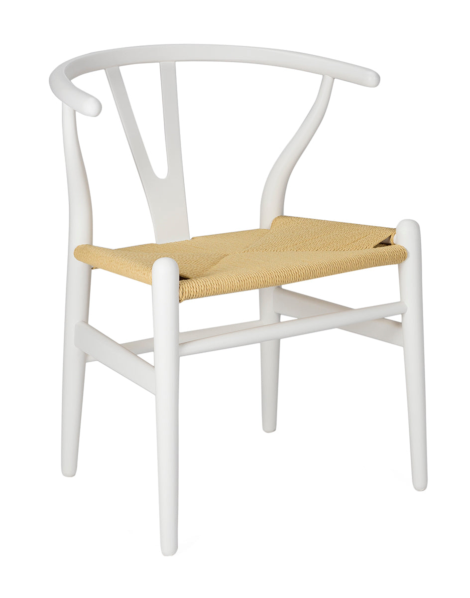 Cadeira de jantar lacada Wegner Ch24