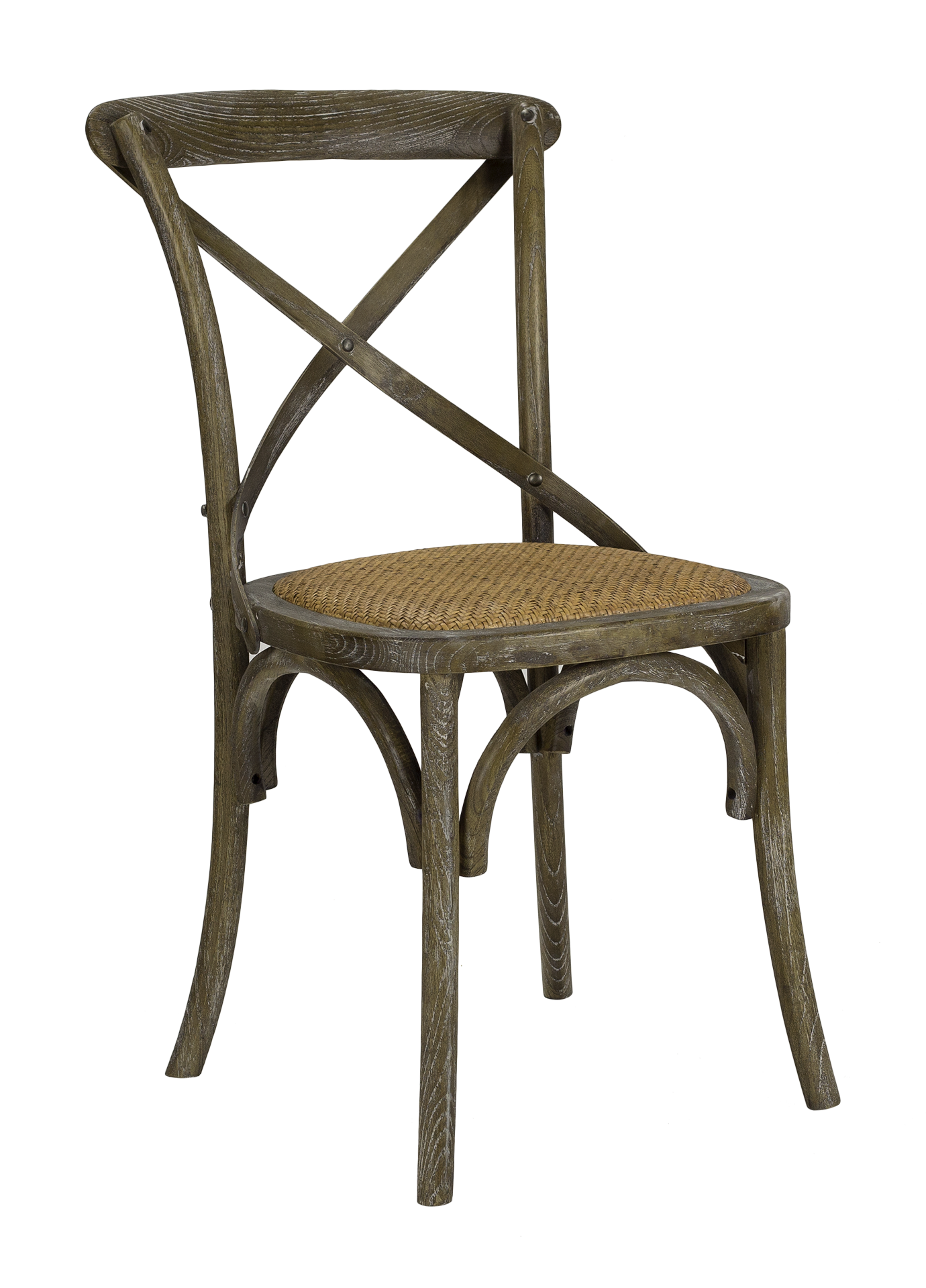 Chaise en bois rustique Cross