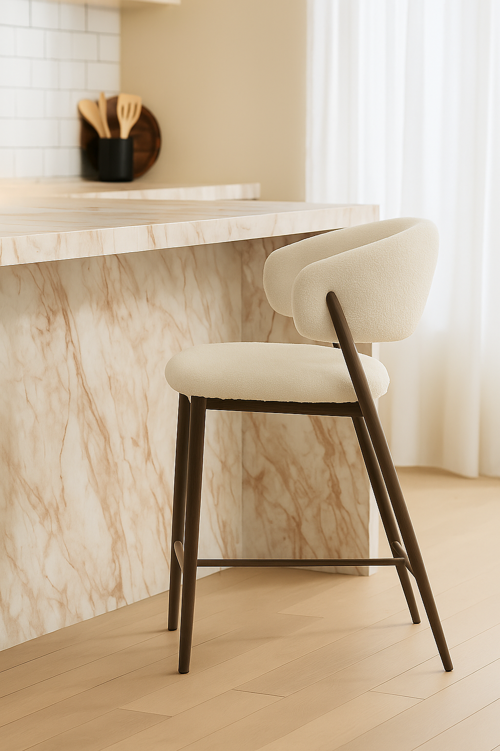 Taburete de bar Navu Nordic H65