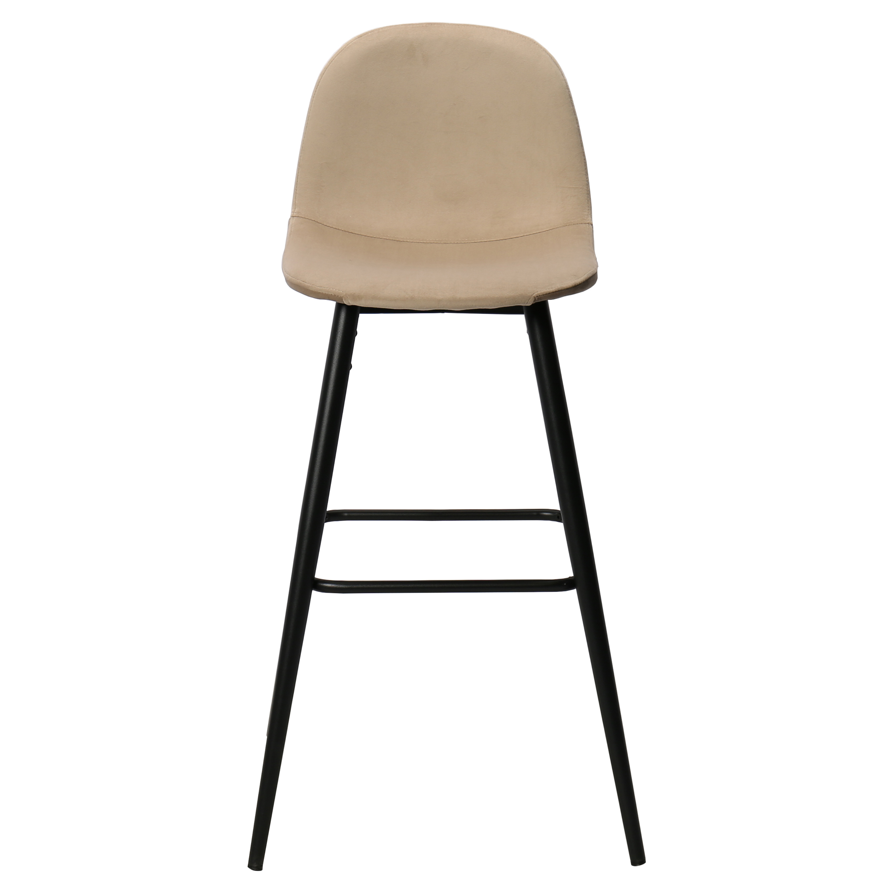 Tabouret de bar en velours vert Brain