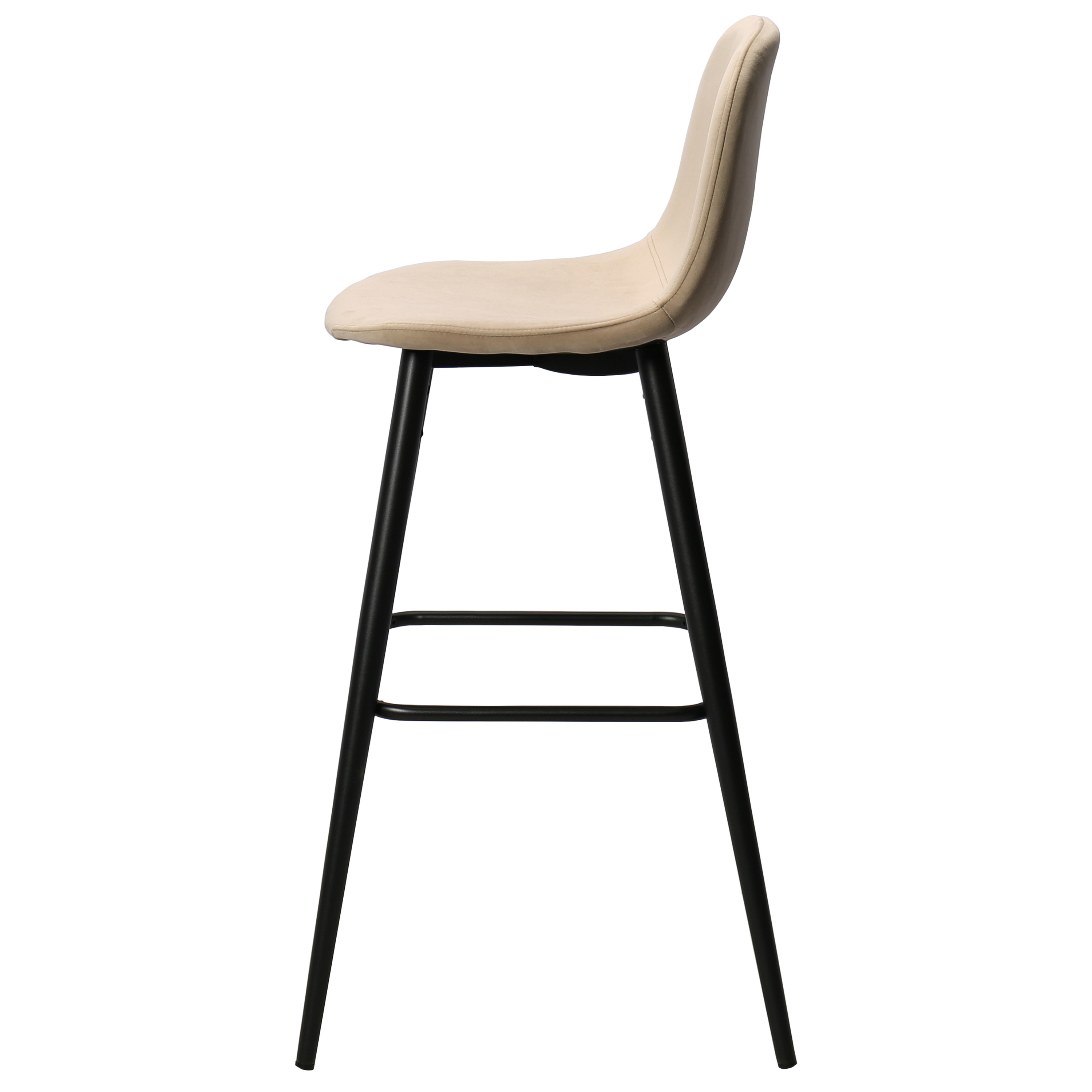 Tabouret de bar en velours vert Brain