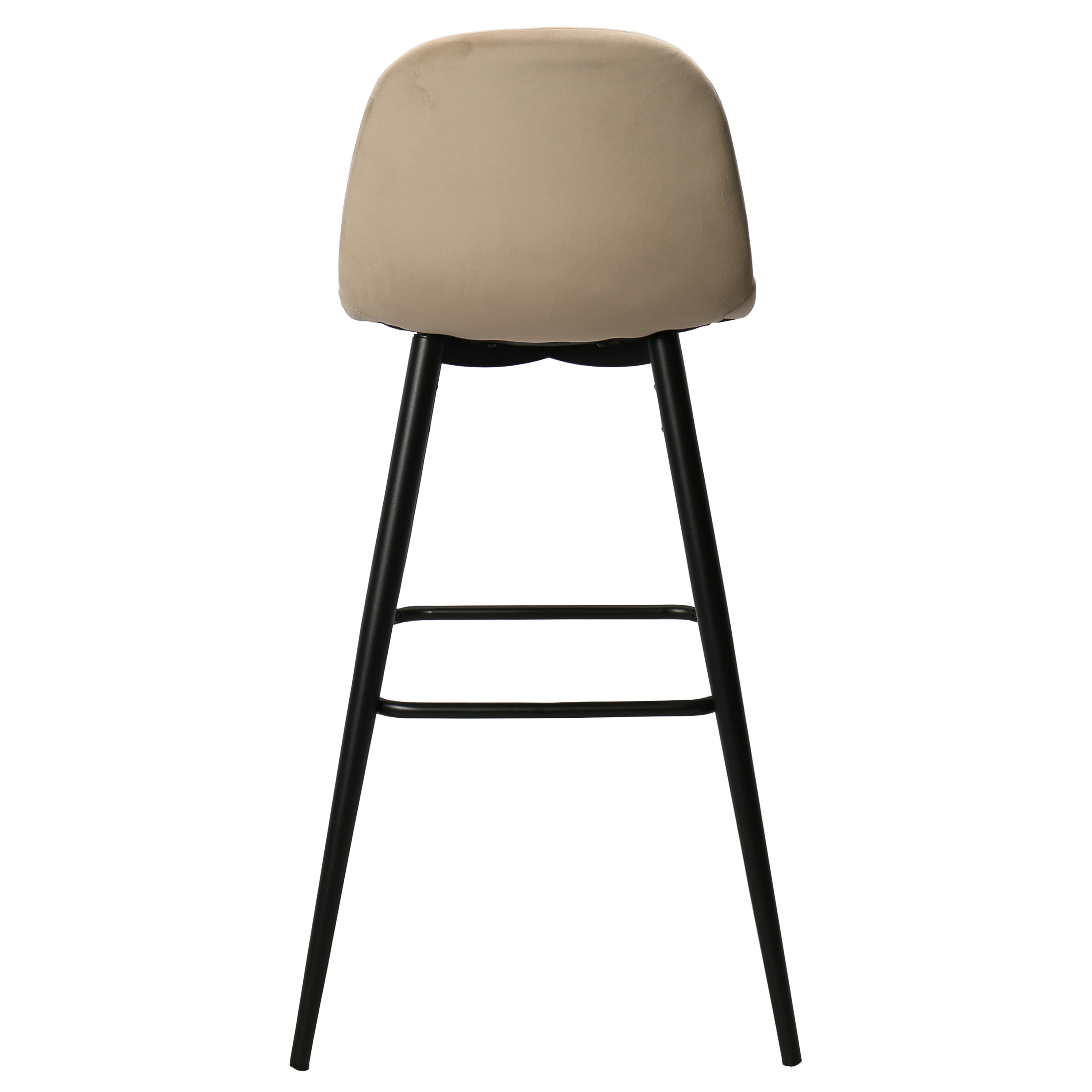 Tabouret de bar en velours vert Brain