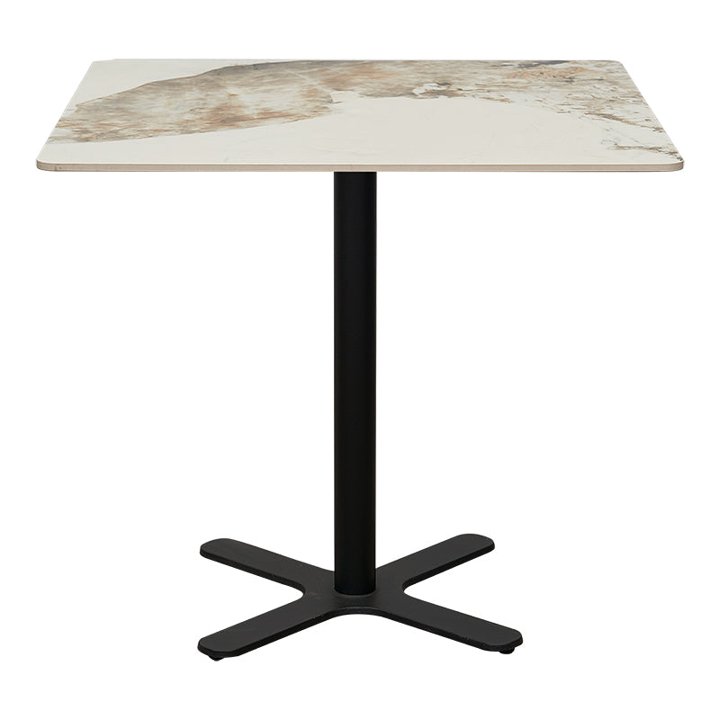 Mesa de bar cuadrada piedra sinterizada Shira 70-80 cm