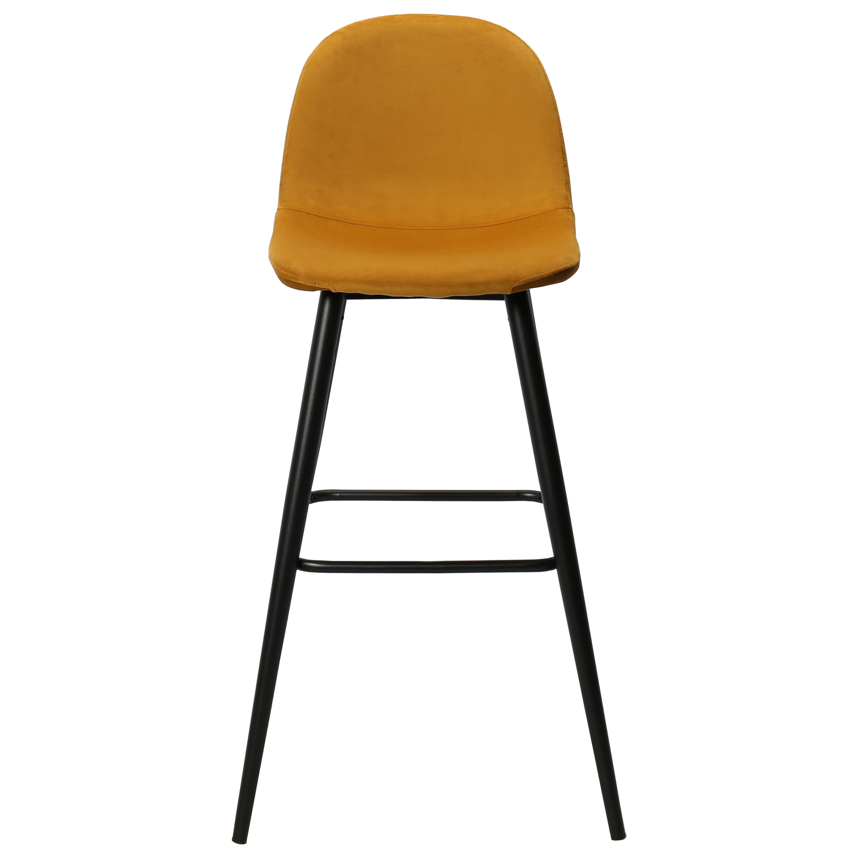 Tabouret de bar en velours vert Brain