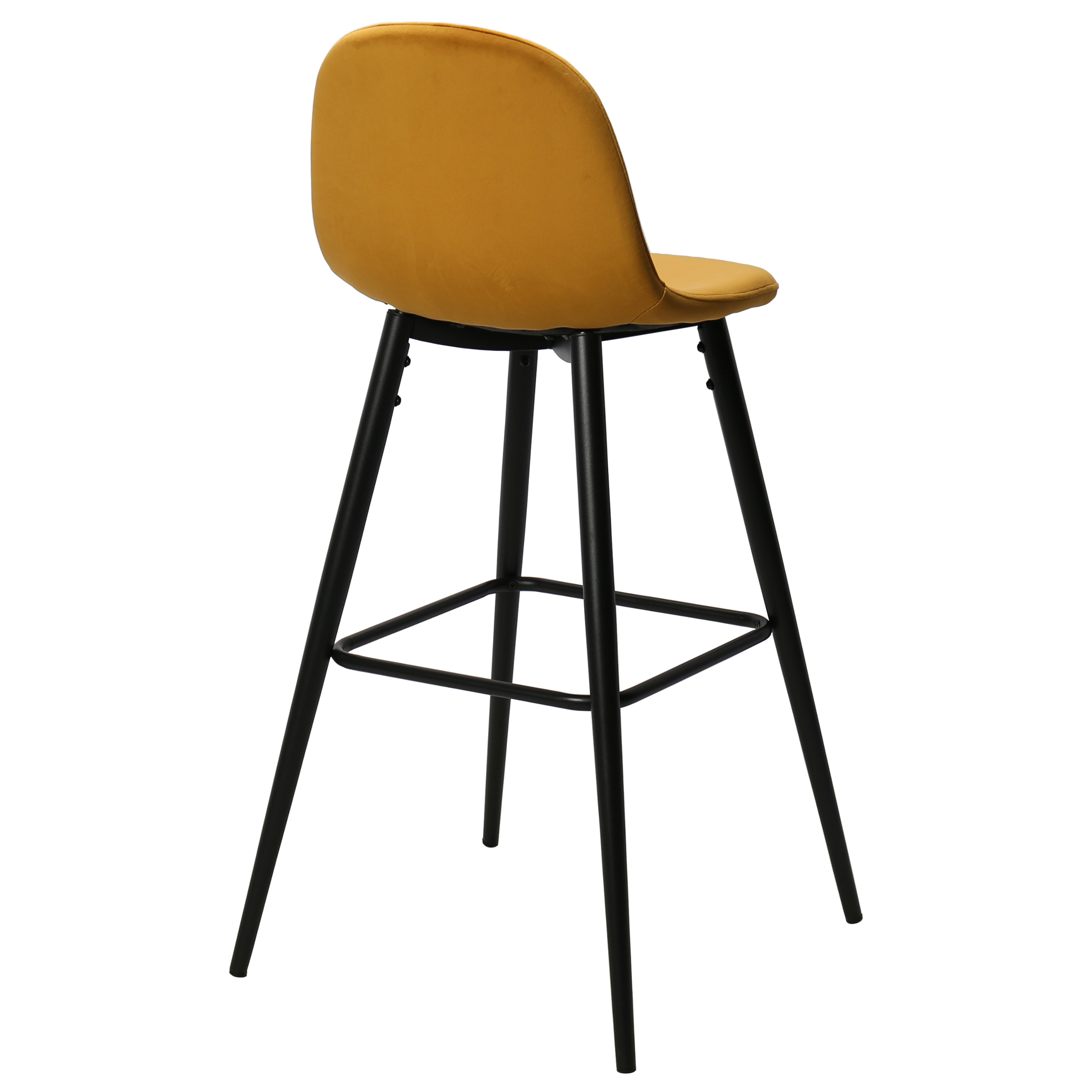 Tabouret de bar en velours vert Brain