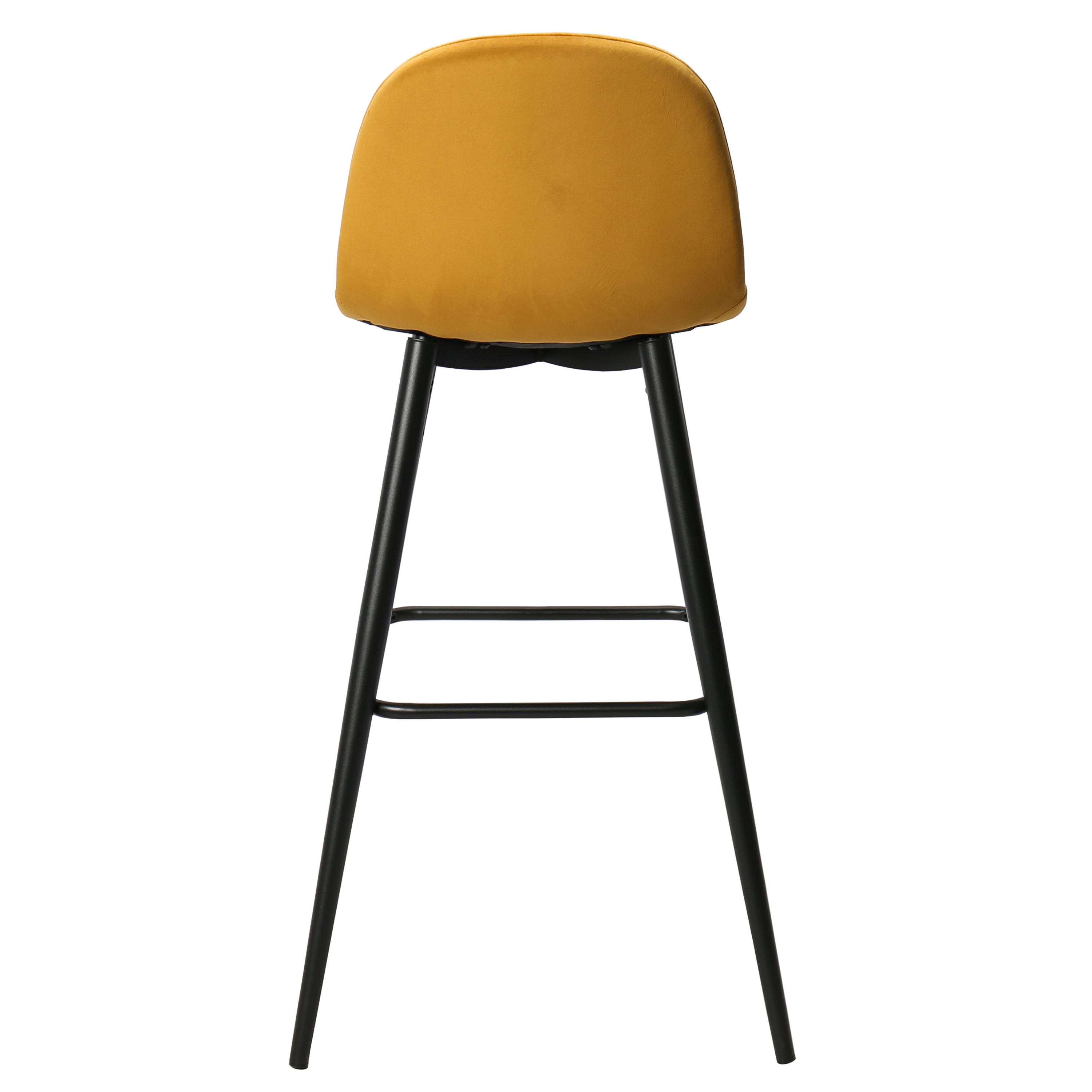 Tabouret de bar en velours vert Brain