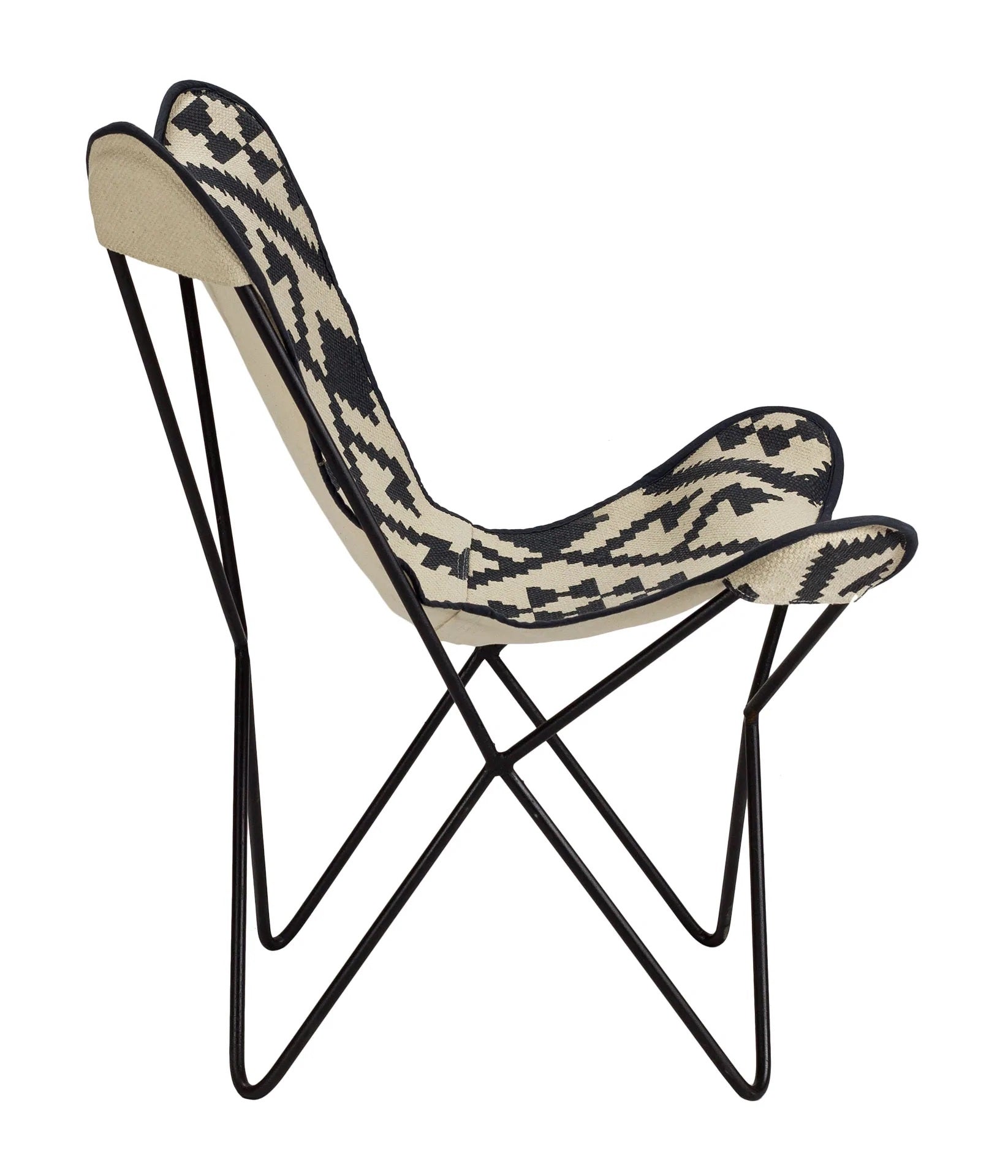 Chaise papillon en coton chaise vintage