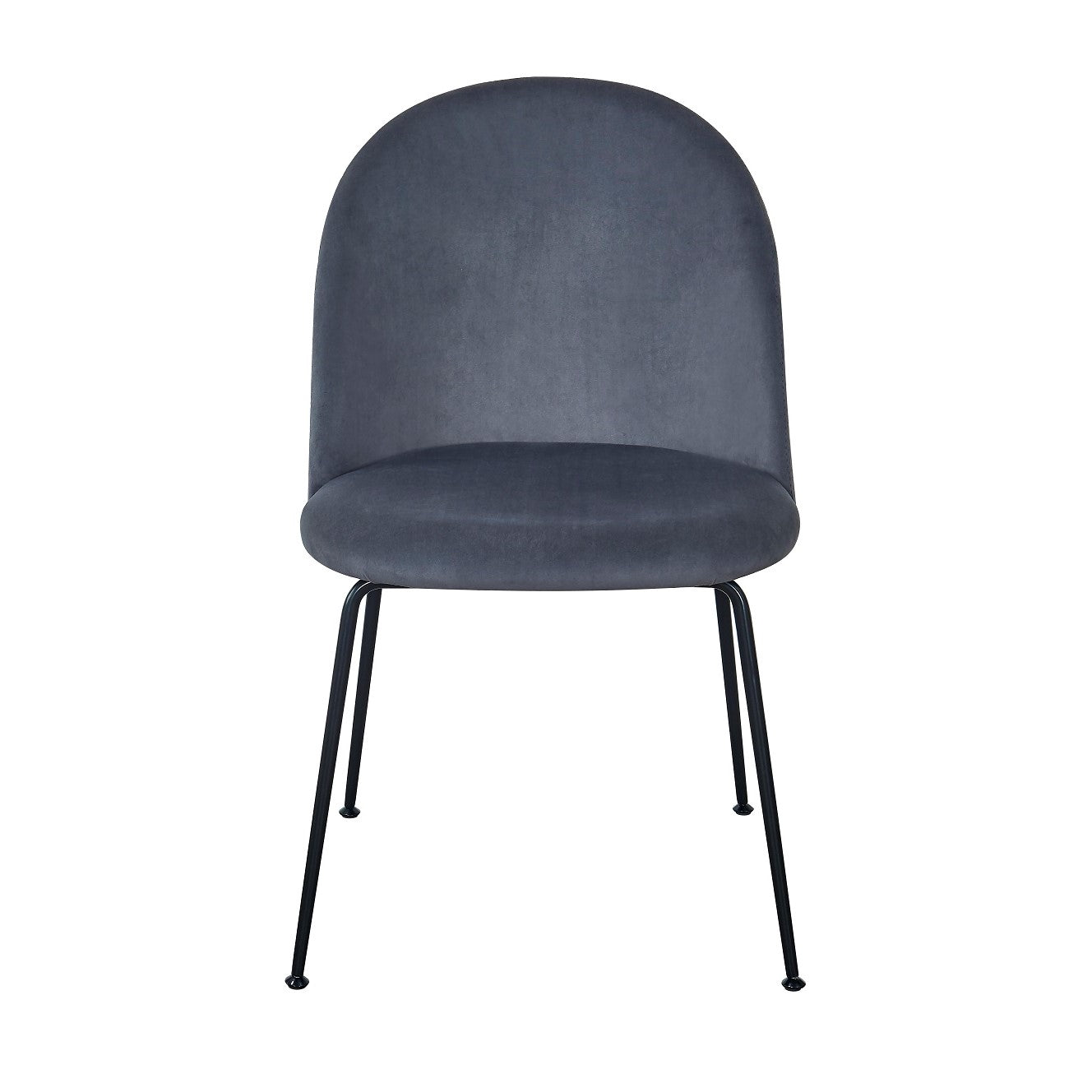 Silla comedor Rosi  terciopelo azul