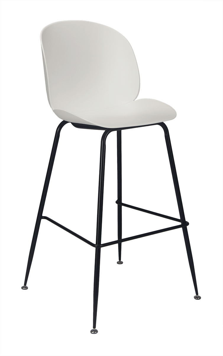 Tabouret de bar nordique H75 Gubb blanc